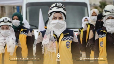 The Civil Defense establishes a women's point in Jabal Al-Zawiya, south of Idlib