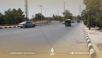 مديرية صيانة دمشق تواصل تأهيل طريق مطار دمشق والمتحلق الجنوبي